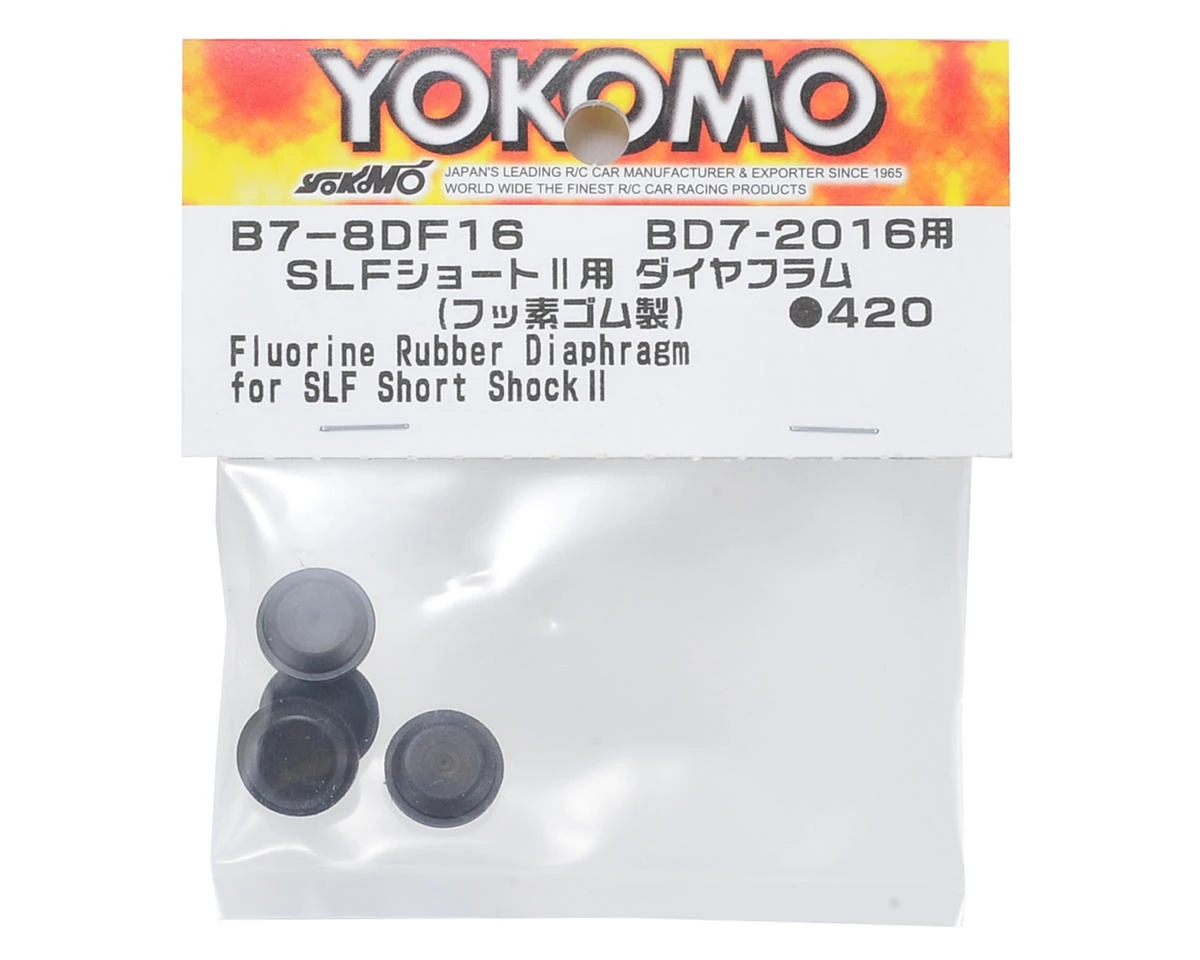 Yokomo Fluorine Rubber Hyper Diaphragm (4) (for SLF Short Shock II) 2 Yokomo Fluorine Rubber Hyper Diaphragm (4) (for SLF Short Shock II) - Image 2