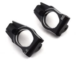 Yokomo YZ-4SF2 "6dig" Aluminum Steering Hub Carrier (Black) (2)