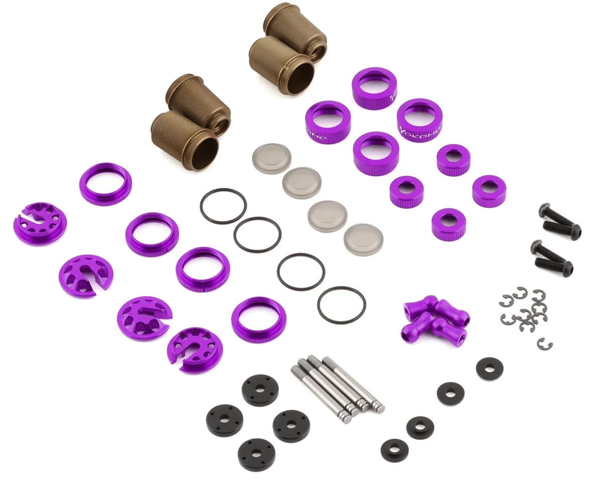 Yokomo YD-2 Super Low Friction Aluminum Big Bore Shock Set (Purple) 1 Yokomo YD-2 Super Low Friction Aluminum Big Bore Shock Set (Purple)