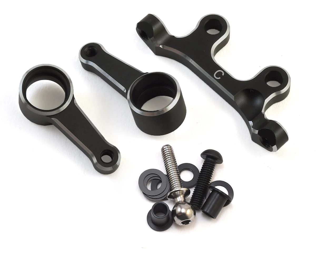 Yokomo YZ-2 CAL2 Aluminum Steering Bell Crank Set (Carpet/Astro turf) 1 Yokomo YZ-2 CAL2 Aluminum Steering Bell Crank Set (Carpet/Astro turf)