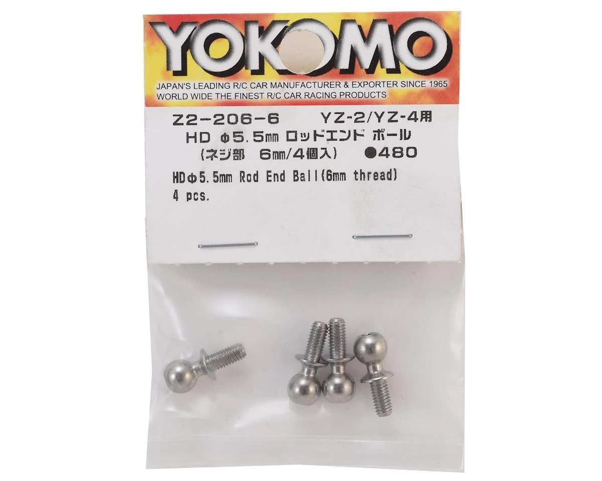 Yokomo 5.5mm Rod End Ball Stud (4) (6mm Long) 2 Yokomo 5.5mm Rod End Ball Stud (4) (6mm Long) - Image 2