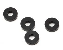Yokomo 3x8x2mm Aluminum Spacer (Black) (4)