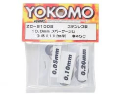 Yokomo 10mm Stainless Steel Shim Kit (30) 5 Yokomo 10mm Stainless Steel Shim Kit (30) -Yokomo Sales Store yokzc s100sa 2